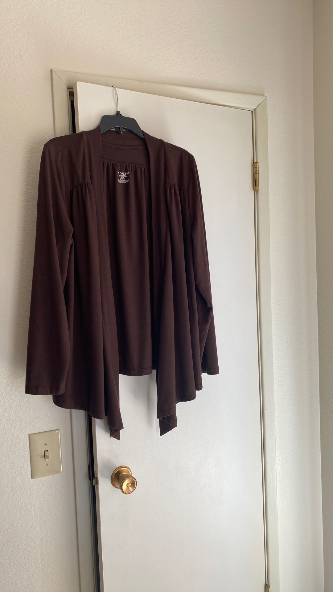 Long Sleeved Brown Cardigan