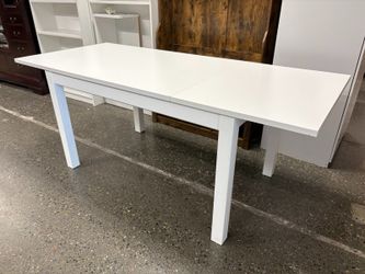 IKEA Laneberg White Extension Table w/ Hidden Leaf