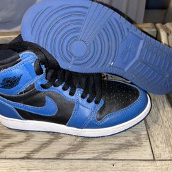 Jordan 1 Retro Black Blue Size 5 