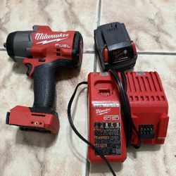 Milwaukee M18 FUEL Brushless Impact + Battery + Charger Bundle
