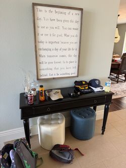 Black entry table