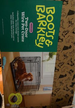 Dog Crate (2 door) Medium - Boots & Barkley
