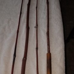 Two Very Old Bamboo Fishing Rods
