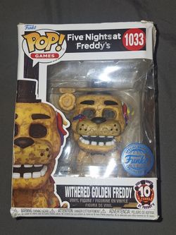 FNAF withered golden freddy funko pop