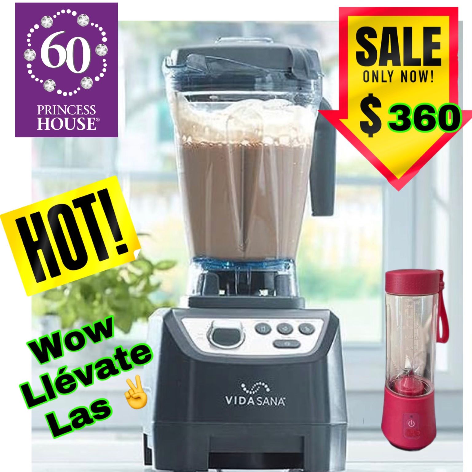 Princess House Blender Bundle Including Mini Blender