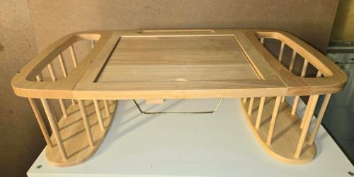 vintage multi-functional wooden breakfast bed tray and lap desk.