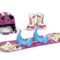 NEW American Girl Snowboard And Gear
