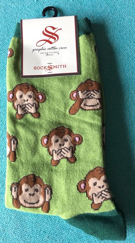 Socksmith Green Monkey Socks - NEW!