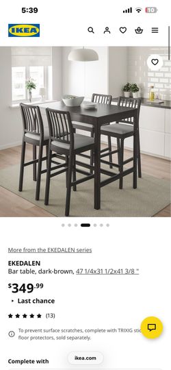 IKEA dinning table and chairs