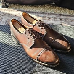 ​Classic Heritage: Allen Edmonds Sanford Cap-Toe Derbies (Size 12D)