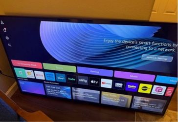 LG 65” TV with remote control and frame all for 270$