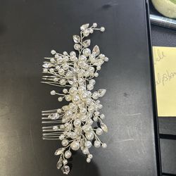 Pearl & Crystal Bridal Hair Comb Accessory Boho Garden Wedding Headpiece NEW