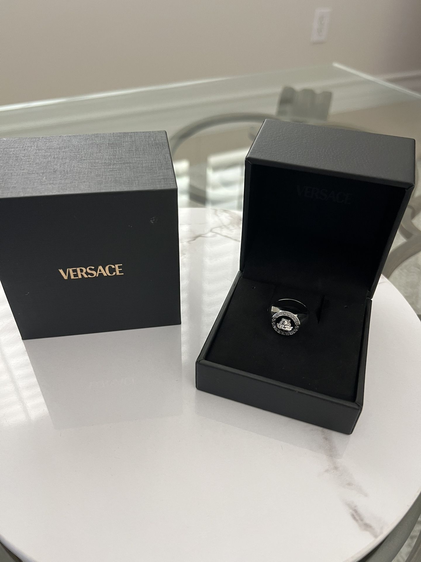 Versace Ring - Silver - Size 6