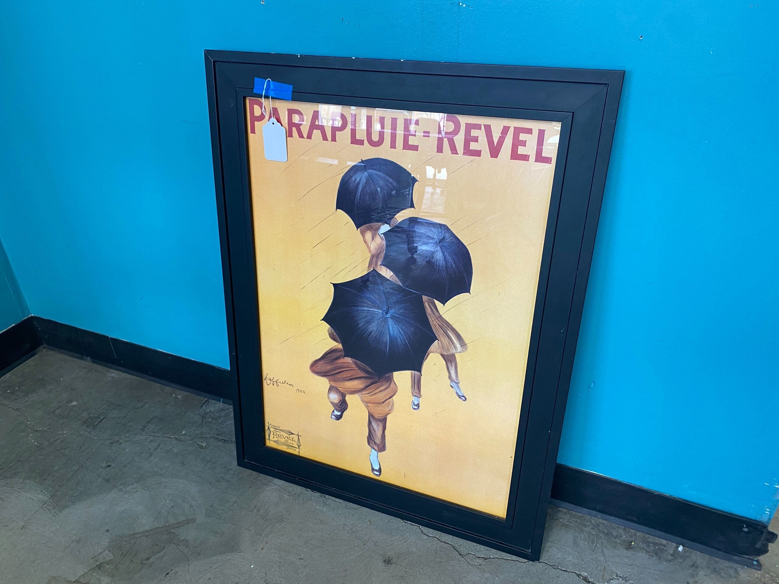 PARAPLUIE-REVEL Framed Umbrella Poster Art