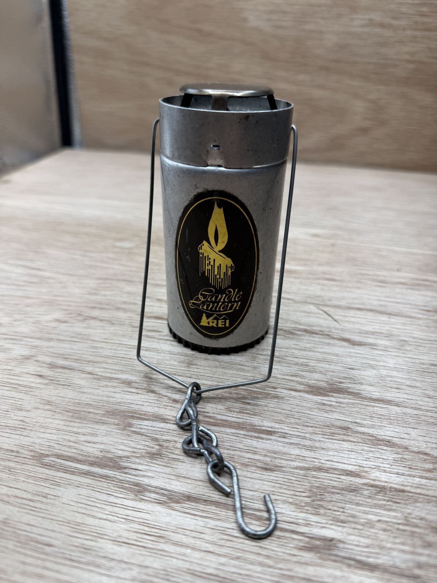 REI Aluminum Lightweight Candle Lantern for Backpacking Hiking Camping