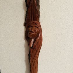 Indigenous wood carving