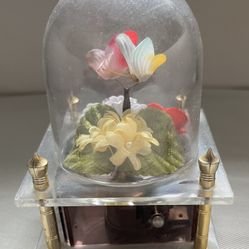 Vintage Music Box With Flowers 