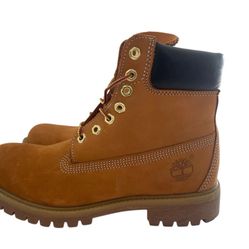 TIMBERLAND MEN’S 6 INCH PREMIUM WATERPROOF WHEAT CONSTRUCT BOOTS MEN’S SIZE 8 US