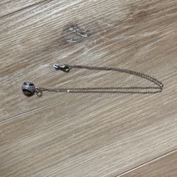Baseball Silver Necklace