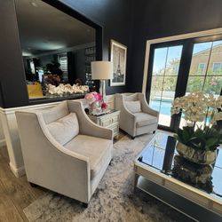 Pair Of Beautiful Z GALLERY CHAIRS-👀*Read Description*  