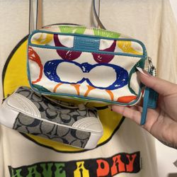 Y2K Patchwork Coach Belt Bag 