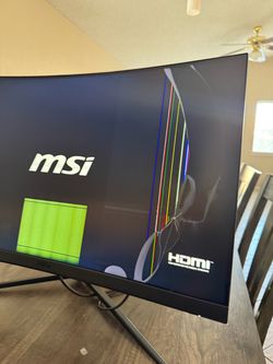 MSI curved monitor for parts