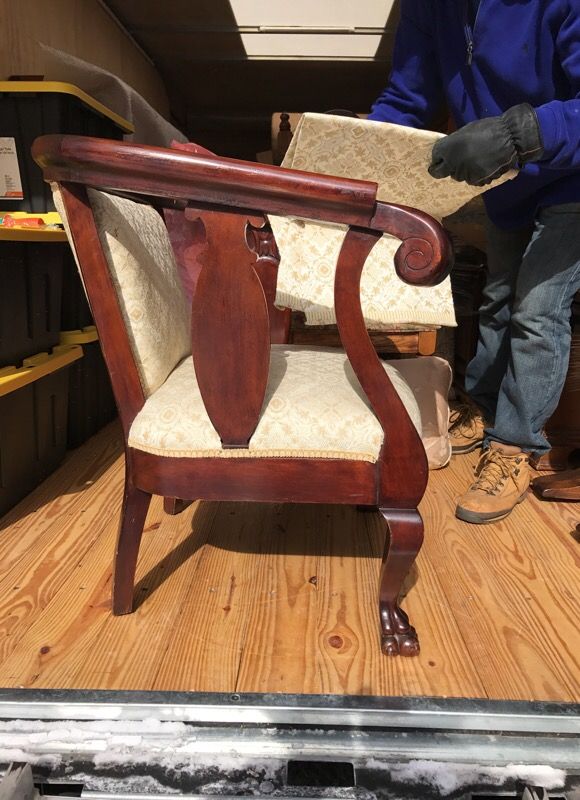 Antique Barrel Chair possible cherry wood really high quality for Sale
