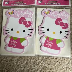 NIB Hello Kitty party invitations