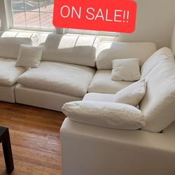 White Cloud Modular Sectional Couch Sofa With Storage