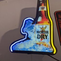 Michelob Dry Ice Neon