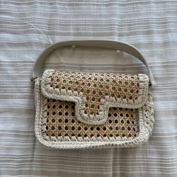 Caterina Bertini Woven Crossbody Bag
