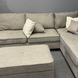 Sectional With Ottoman 