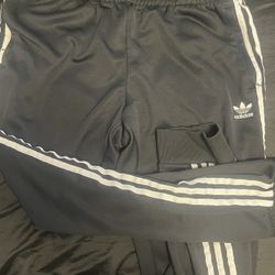 Black & Blue Adidas Mens Sweatpants Joggers XL