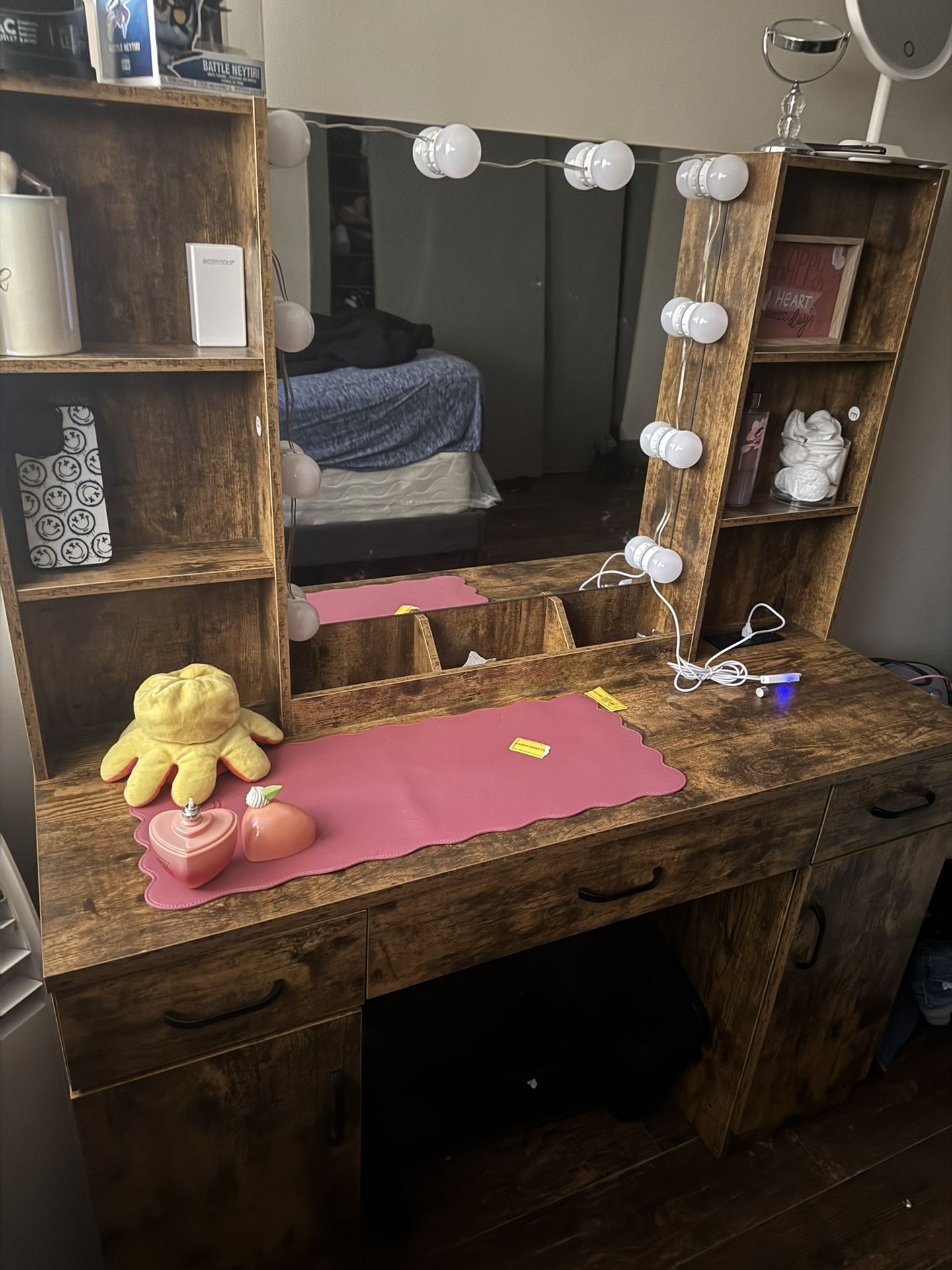 Vanity Desk & Matching Stool