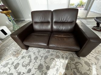 Stressless 2 Seater Leather Sofa