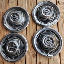 SET OF FOUR 1965 66 67 68 69 1970 Mercury FoMoCo 15" Hubcap Wheel Covers