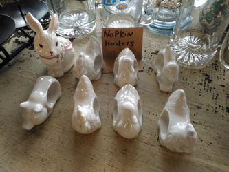 Napkin holders, barnyard animals