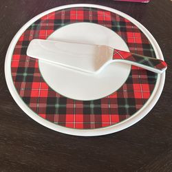 Christmas Cake Plate