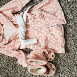 4t/5t Bathrobe And Slippers