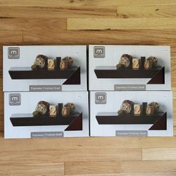 4 melannco espresso finished shelf