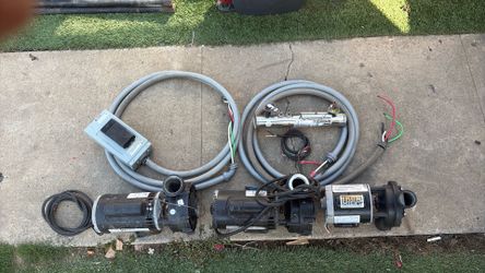 H2/0pumps(3),heater,and cut off switch/ box