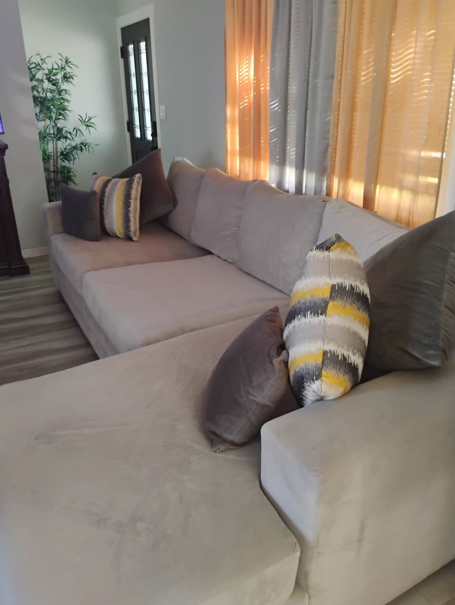 Sectional Light Gray with sleeper for 750.00