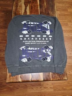 Darc Sport/Naruto Collab "Akatsuki" Wolf Gray Crewneck Sweatshirt. Size Large