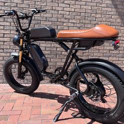 750W Dual Battery/Dual Rider-Electric E-bike, 26ah, 80 Mile Range(Long Seat) W/FREE HEAVY DUTY CHAIN LOCK (4ft/10mm)
