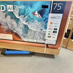 75 TV LG smart 4K HGTV $55 down on financing free delivery six month warranty
