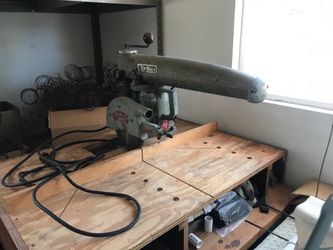 Dewalt radiall arm saw it works for anyone likes old saws to restore