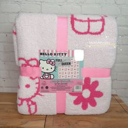 Hello Kitty Pink Reversible Full/Queen Blanket
