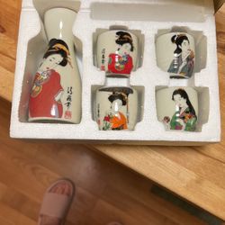 Beautiful Saki Set. 