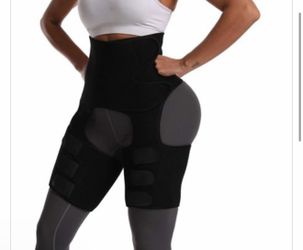 Lelinta Butt Lifting Neoprene Thigh Shaper Fashion Waist Shaper Basic Shaping Thigh Trimmer Booty Hip Enhancer Invisible Lift X-Large Black MSRP: 19.9