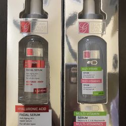 2 Face Skin Serums  Vitamins B, C, E & Niacinamide & Hyaluronic Acid Facial SERUM, Anti-aging Repair- Global Beauty  